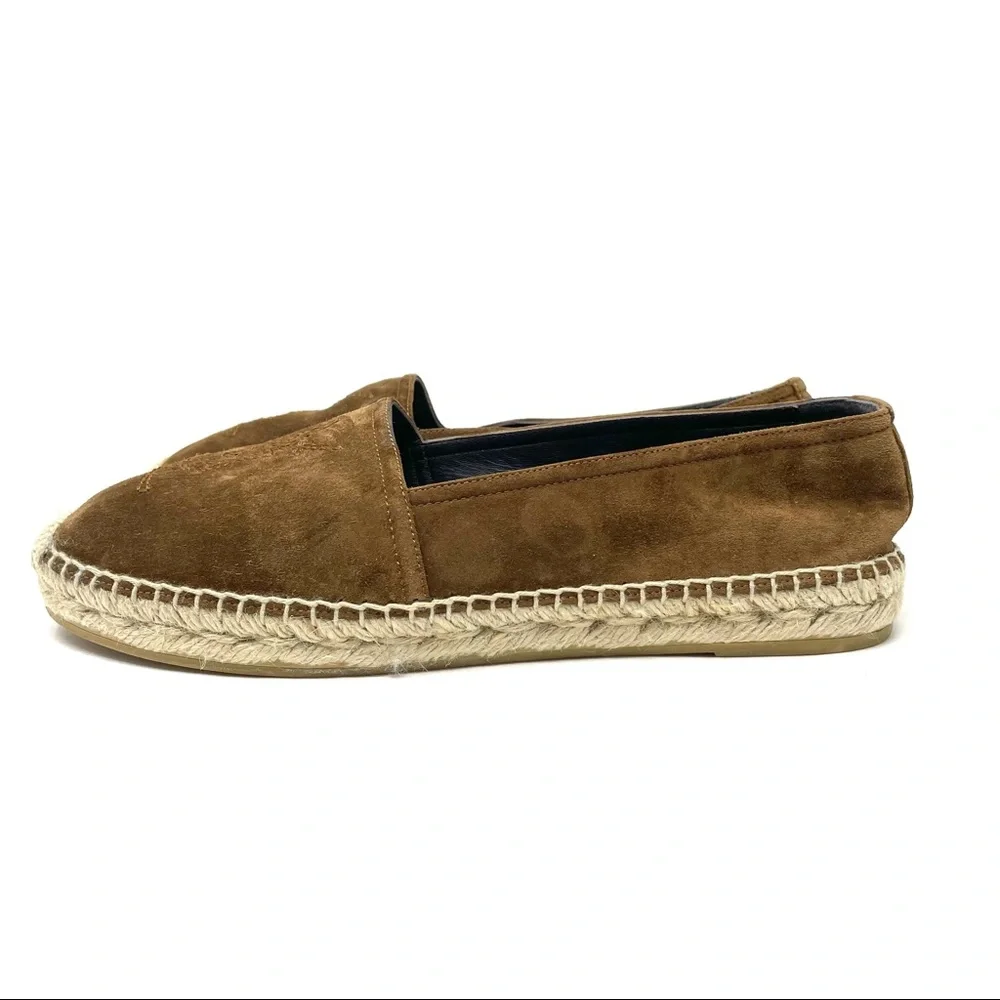 SAINT LAURENT brown suede espadrilles, 38.5 - Picture 6 of 13